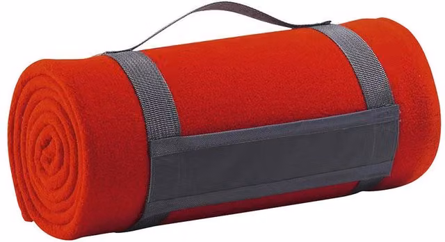 SOL'S Red Plaid Fleece Blanket