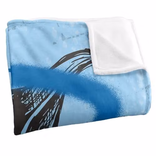 Warner Brothers Harry Potter Ravenclaw Graffiti Fleece Blanket, Multicolour and White, W: 152 cm, D: 127 cm – 2