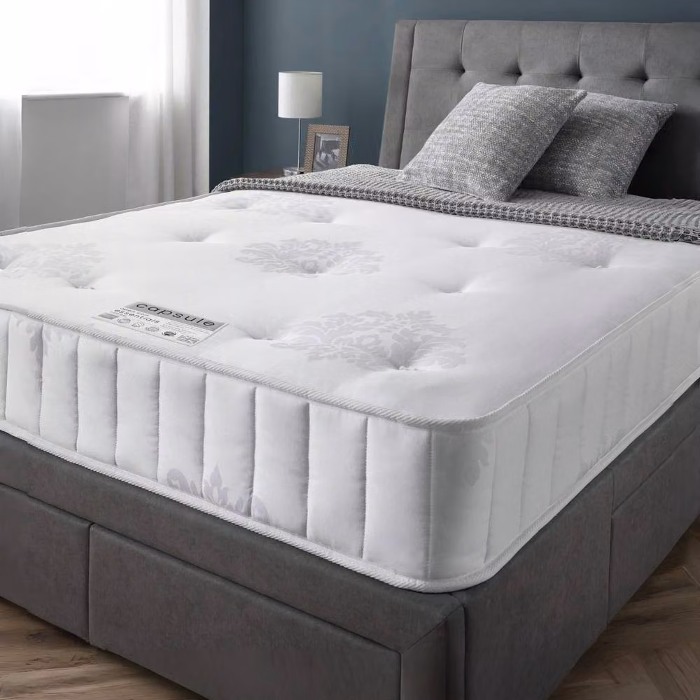 Cheshire Oakham Capsule Essentials Bonnell Spring Mattress, White, W/D/H: 90 x 200 cm – 2