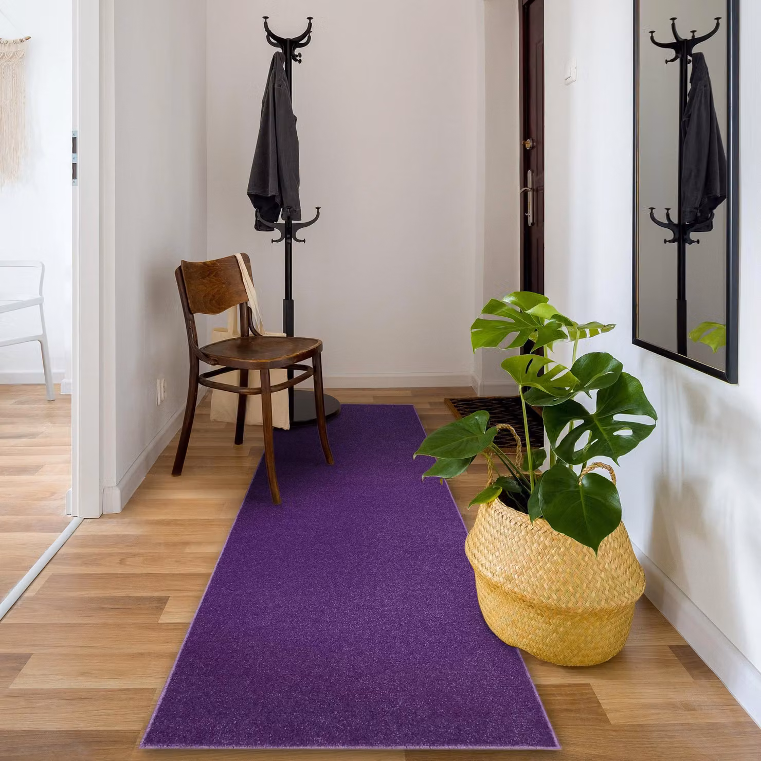 RugsX Eton 114 Runner in Purple, W: 90 cm, L: 330 cm – 4
