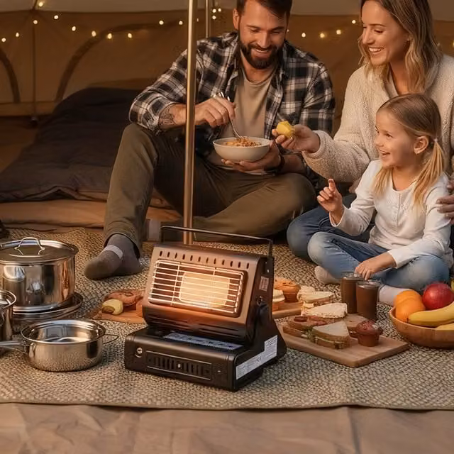 Lifeideas Dual-Gas Portable Heater - Black