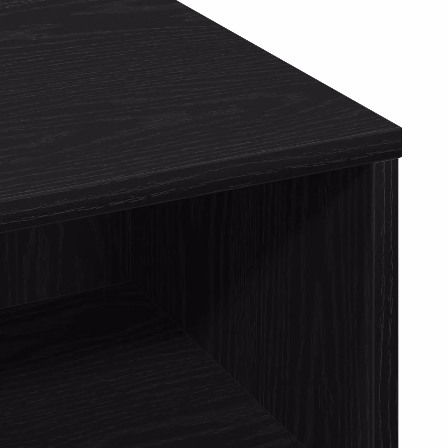 Berkfield Home Black Oak Coffee Table, W/D/H: 60 x 60 x 30 cm – 3