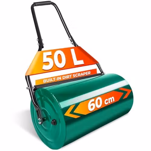 tectake Green Steel Garden Roller – 1