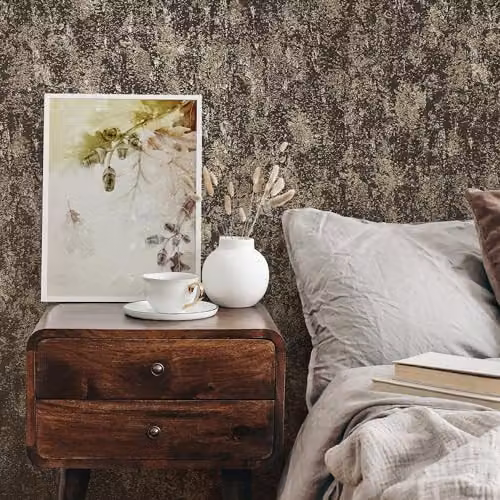 Galerie Abstract Industrial Effects Brown and Gold Textured Non-Woven Wallpaper – 2