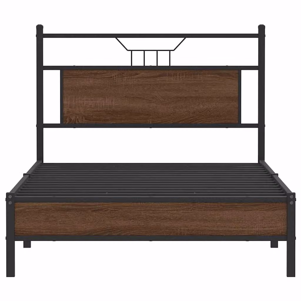 Berkfield Home Brown Oak Bed Frame with Drawers, W/D/H: 107 x 203 x 91.5 cm – 4