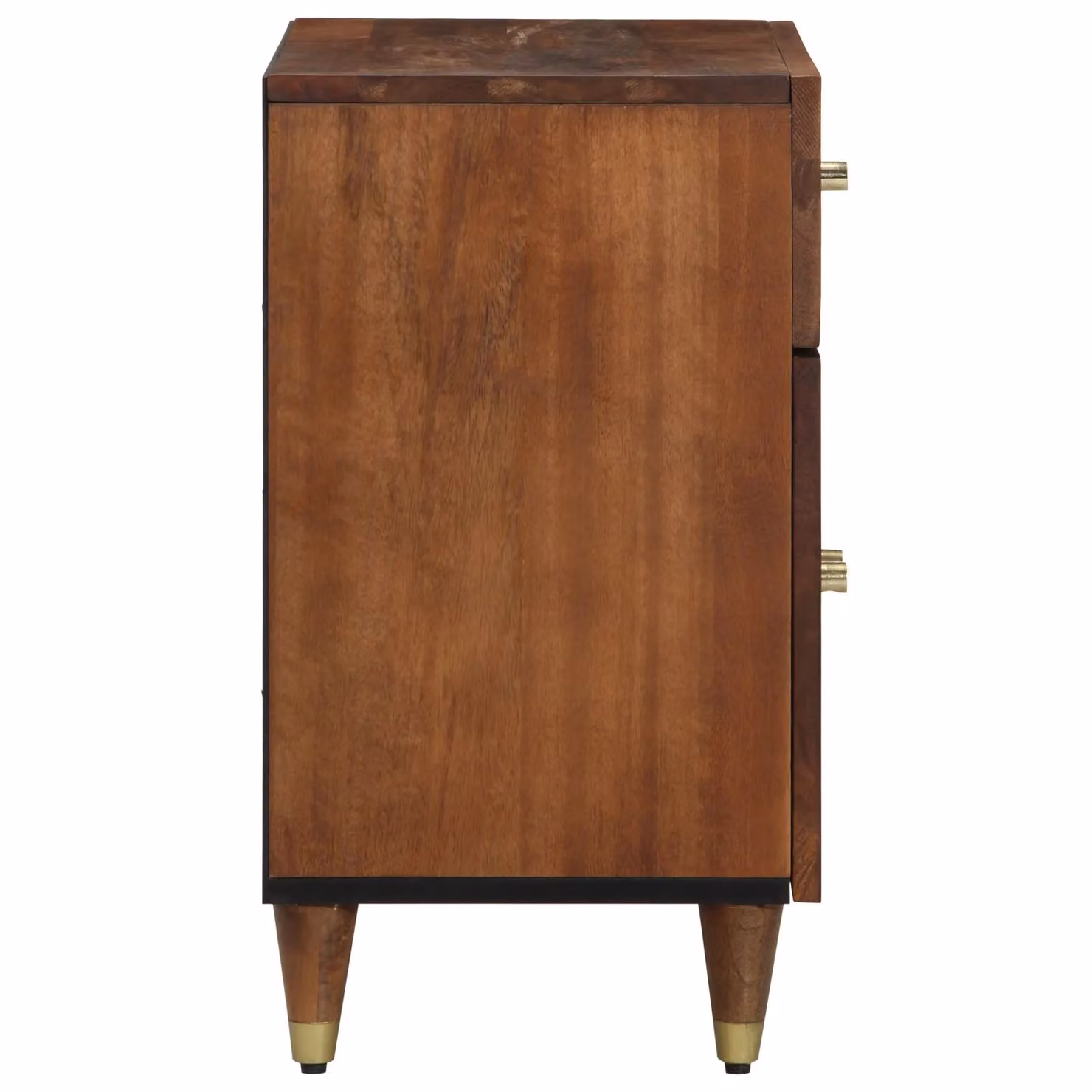 Berkfield Home Honey Brown Solid Wood Bedside Cabinet W: 50 cm, D: 33 cm, H: 60 cm – 3