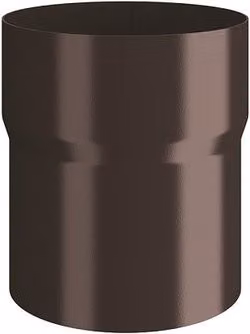 Lindab Galvanised Steel Downpipe Connector, Brown, 100 mm