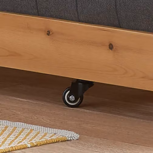 Birlea Buxton Single Trundle Bed Frame in Honey Pine Solid Wood with Drawers, W/D/H: 90 x 190 cm – 2