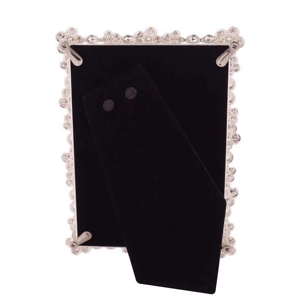 Widdop and Co Sophia Classic Daisy Single Rectangular Tabletop Photo Frame, White and Pink, 3.5 x 5 in – 2