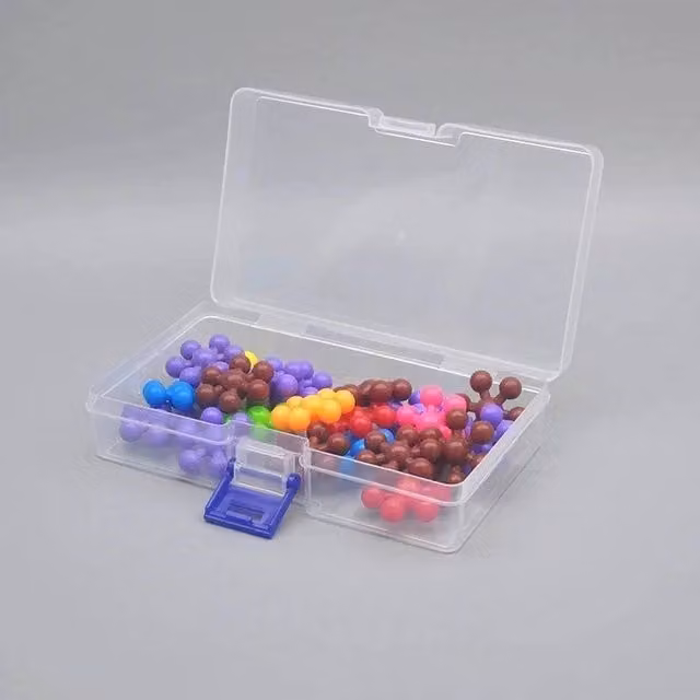 EONLION 3 Pack Transparent Stackable Plastic Organizer Boxes in Clear, 50 cm
