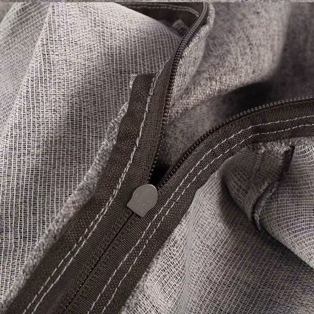 Kelvenix Extra Large Bean Bag Sofa Cover in Grey, W: 190 cm x D: 100 cm – 4