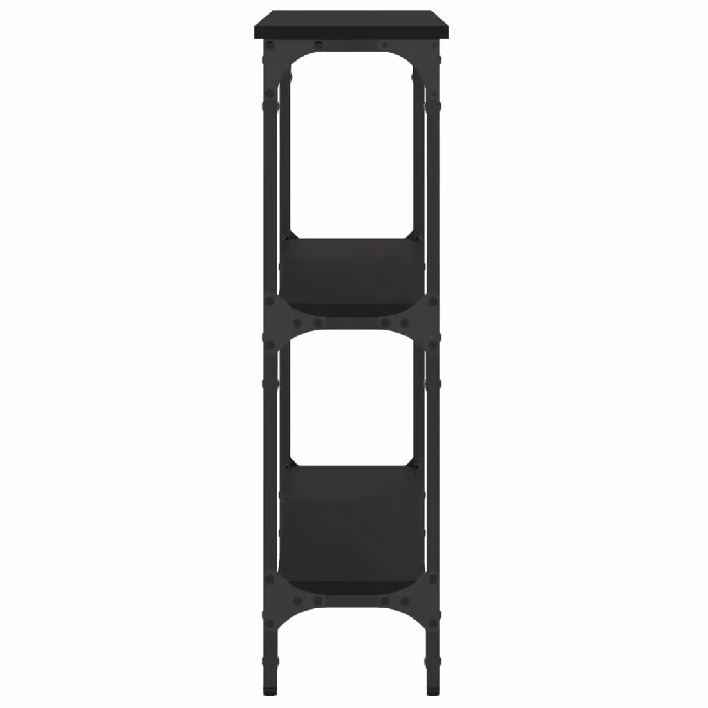 Berkfield Home Industrial Black Console Table, W/D/H: 100 x 22.5 x 75 cm – 4