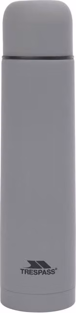Trespass Torre 100 Vacuum Insulated Stainless Steel Thermal Flask, Grey, 1 l – 1