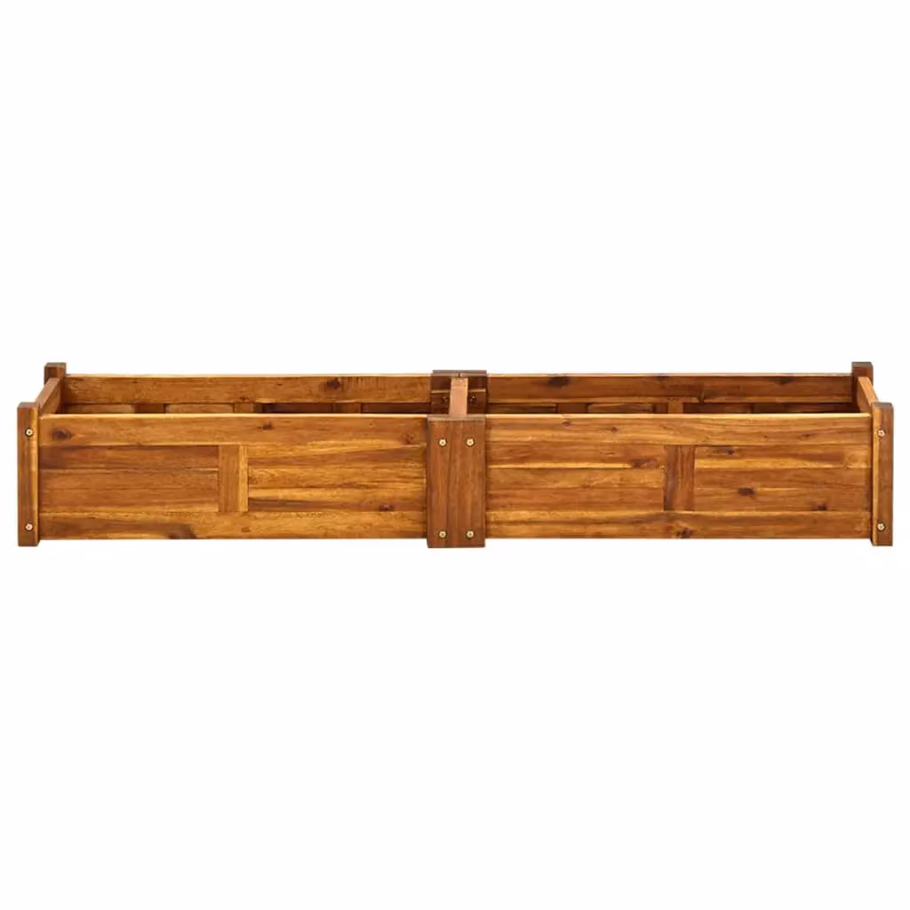 Berkfield Home Garden Acacia Wood Raised Bed in Brown, W/D/H: 150 x 30 x 25 cm – 2