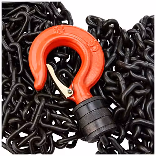 Hilka Manual Chain Hoist, 1000 kg Capacity, Orange and Red – 2