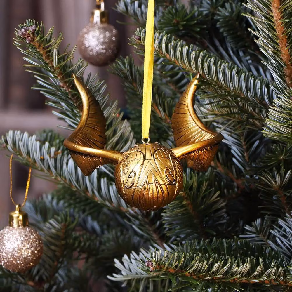 Harry Potter Golden Snitch Hanging Ornament in Gold and Silver – 2