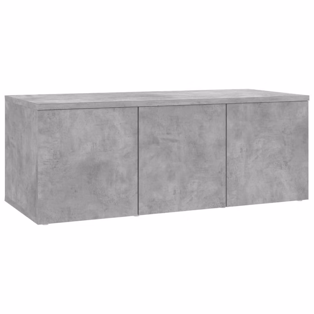 Berkfield Home TV Cabinet in Concrete Grey, W/D/H: 80 x 34 x 30 cm – 2