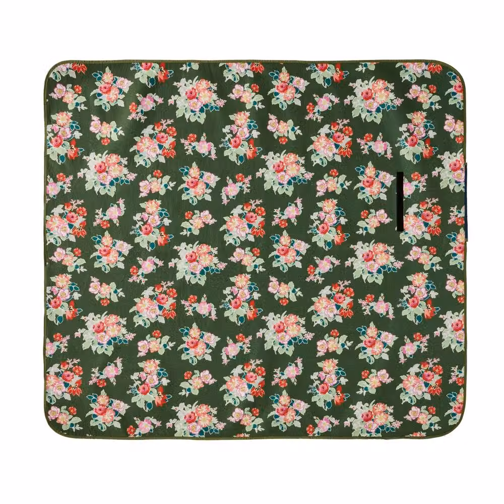 Regatta Cath Kidston Floral Picnic Rug in Green with Waterproof Padded Underside – 4