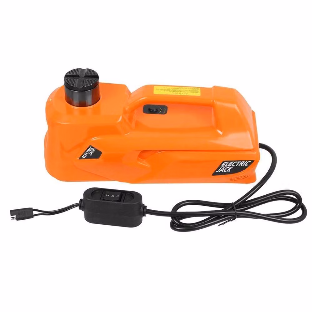 NESTLUNE 5 Ton 12V Electric Hydraulic Car Jack Lift Kit in Orange, W: 100 cm, D: 40 cm – 3