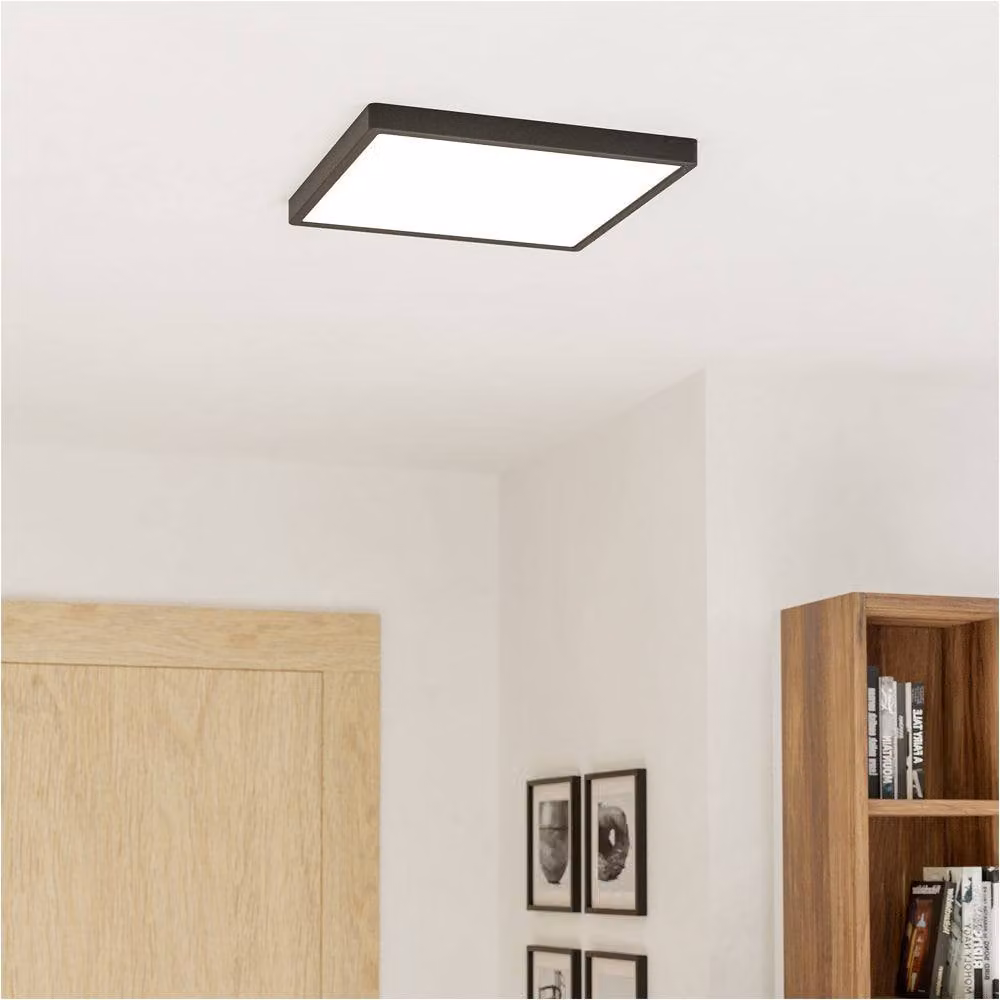 Loops 2 Pack Black Square LED Ceiling Lights for Indoor Use – 2