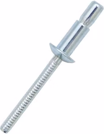 JRP Riveting Products Silver Aluminium Dome Head Rivets, 4.8 x 10mm