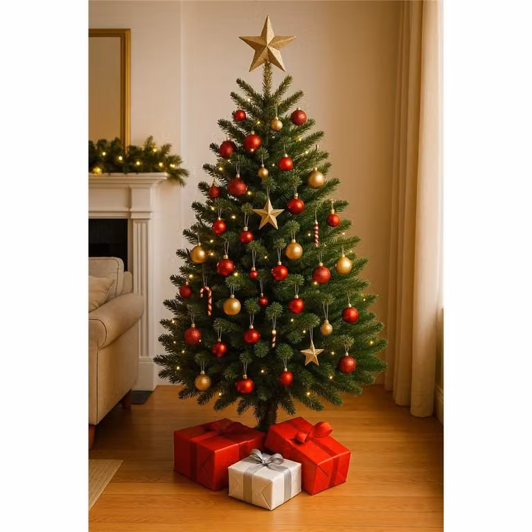 Clifton Premier Fresh Cut Norway Spruce Christmas Tree, Green, Height: 125 cm - 150 cm