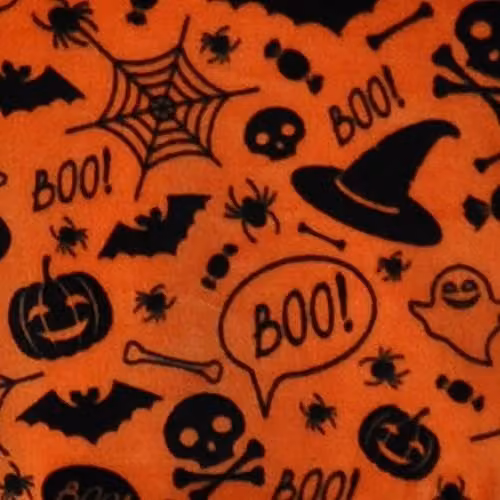 Bedlam Orange Halloween Fleece Throw W/D/H: 120 x 150 cm – 3