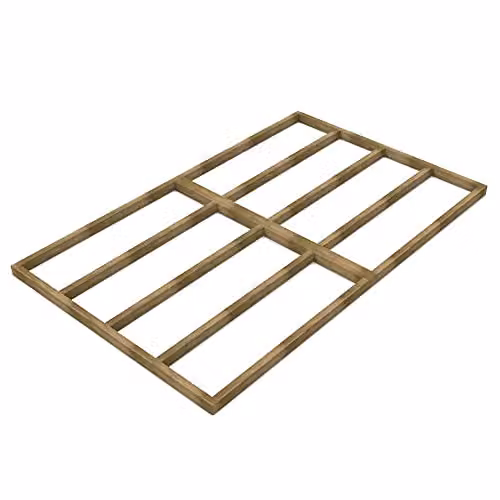 Forest Garden Brown Wooden Shed Base for Overlap Sheds, W: 295 cm, D: 182.61 cm – 1