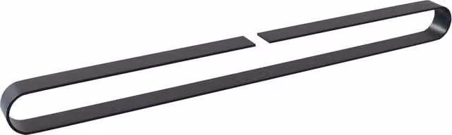 Nes Home Walmley Single Square Towel Bar Rail Holder in Matt Black