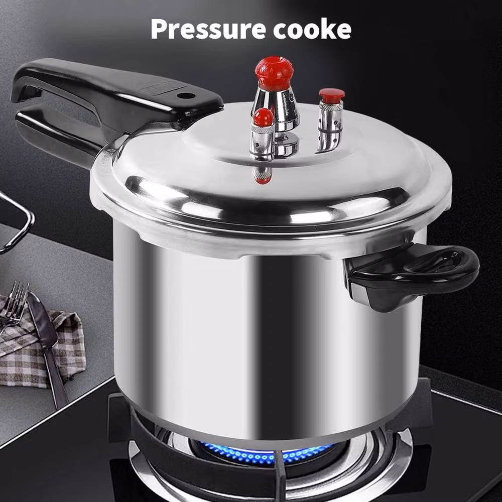PAWNORA 9l Aluminium Dual Handle Pressure Cooker in Silver – 3