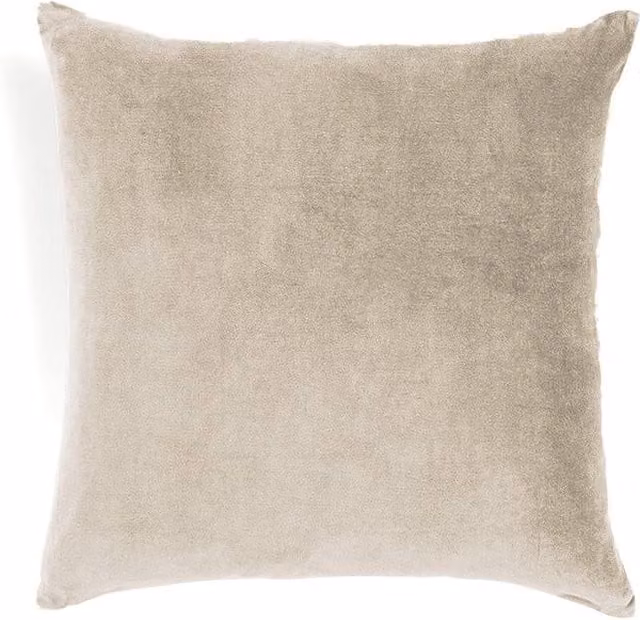 Christy Jaipur Luxury Filled Velvet Square Cushion in Brown and Beige, W/D/H: 45 x 45 x 45 cm – 1