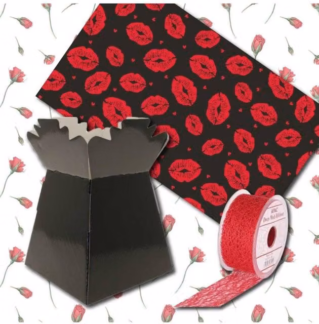 KDMD Valentine Gift Bundle Be My Valentine 35 Item Set in Black and Red – 1