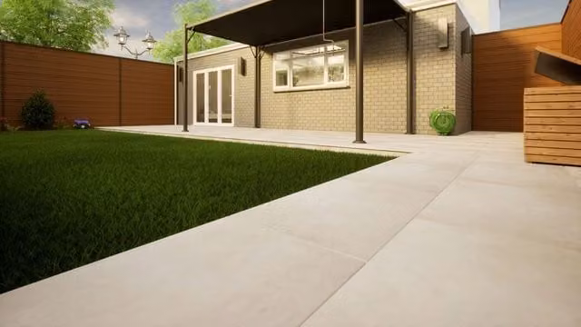 PBSL Group Venetian Grey Porcelain Paving, Pack of 2, W: 900 mm, D: 600 mm, H: 20 mm