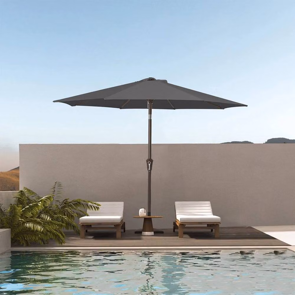 Hinsinc 3M Outdoor Garden Parasol Umbrella in Black – 4