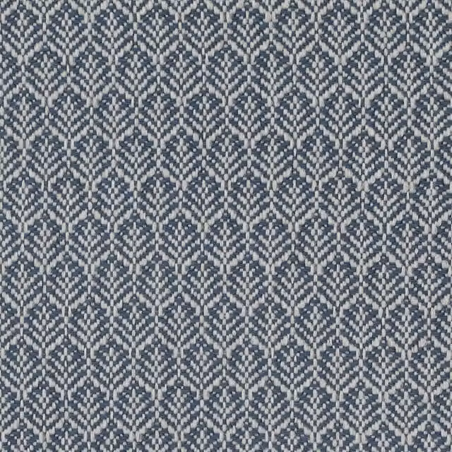 HOUSE Llewelyn-Bowen Oak Leaf Woven Fabric Cornflower Blue Floral Cushion
