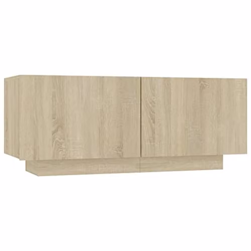 vidaXL Modern TV Cabinet in Sonoma Oak, W/D/H: 100 x 35 x 40 cm