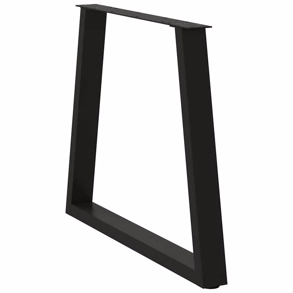 Berkfield Home V-Shape Dining Table Legs, 3 Piece Set, Black Steel, H: 72-73.3 cm x W: 70 cm – 2
