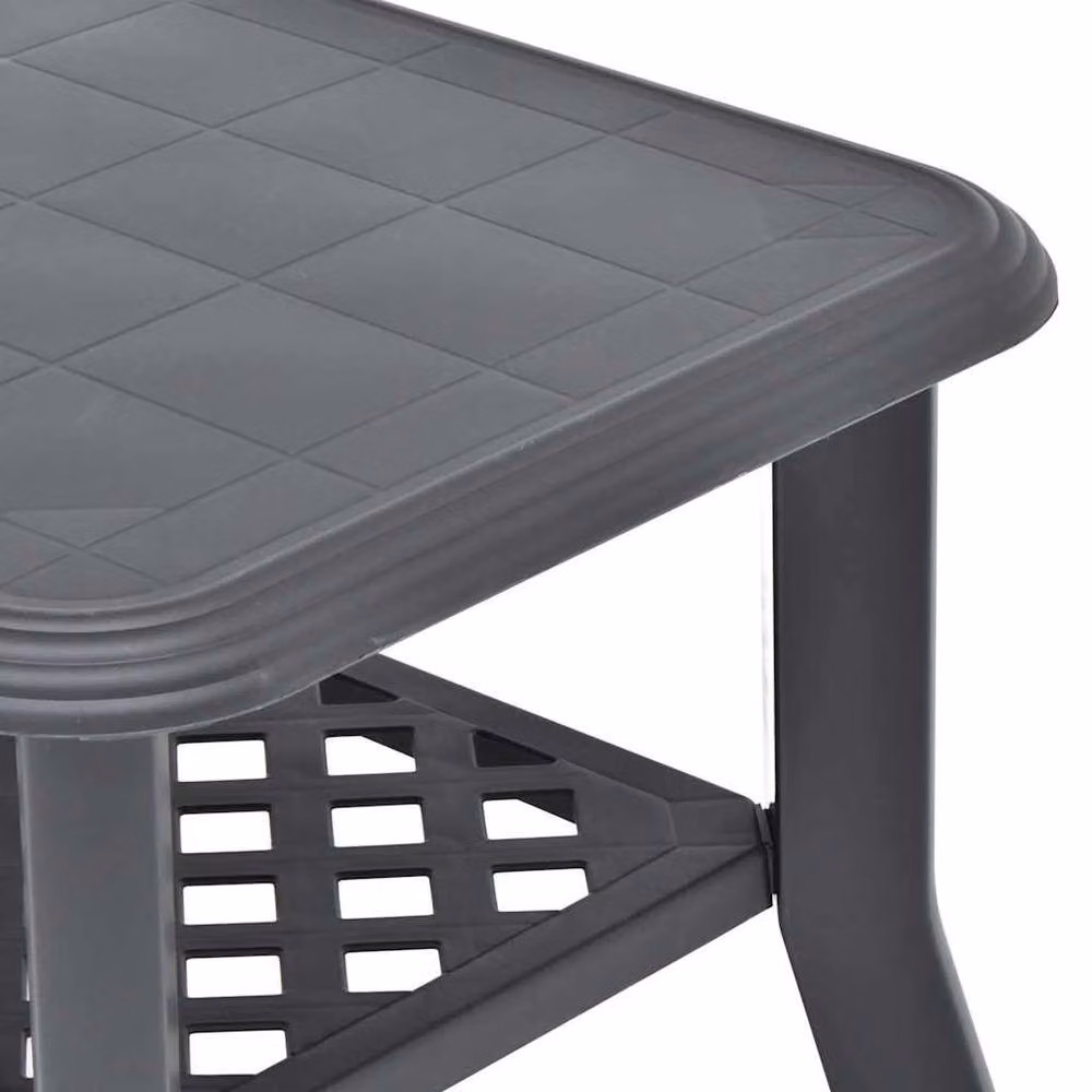 Berkfield Home Anthracite Plastic Coffee Table, W/D/H: 90 x 60 x 46 cm – 4