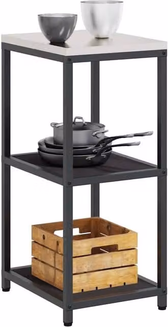 Berkfield Home Kitchen Storage Shelf in Charcoal Anthracite Matt Metal – 1