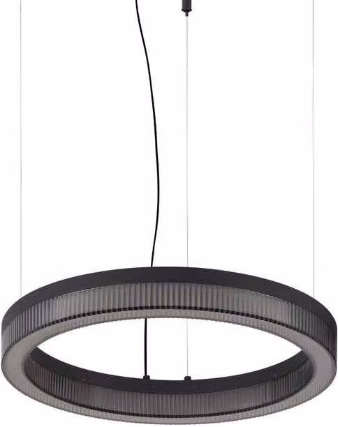 Netlighting Crown Integrated LED Pendant Ceiling Light, Black, Diameter: 40 cm, 2050 lm, 3000 K Warm White