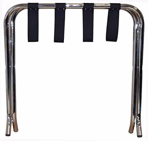 Harbour Housewares Folding Metal Luggage Rack in Silver – 2