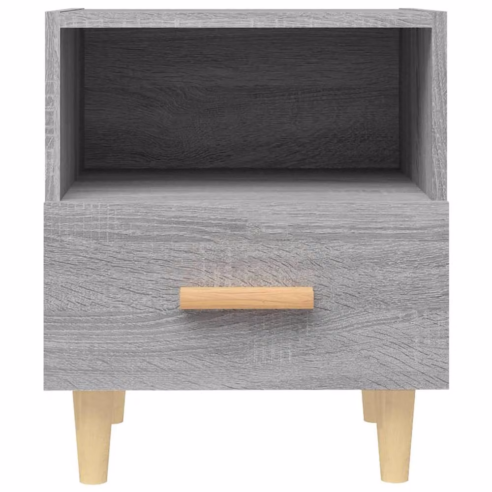 Berkfield Home Beautiful Bedside Cabinets, 2 Piece Set in Grey Sonoma, W: 40 cm, D: 35 cm, H: 47 cm – 3