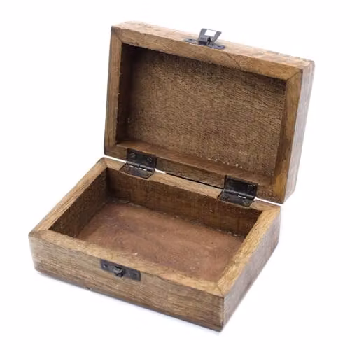 Ancient Wisdom White Washed Solid Wood Slavic Design Box in Brown – 3