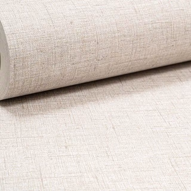 Deco Print Abstract Minimalist Plain Wallpaper in Grey and Beige