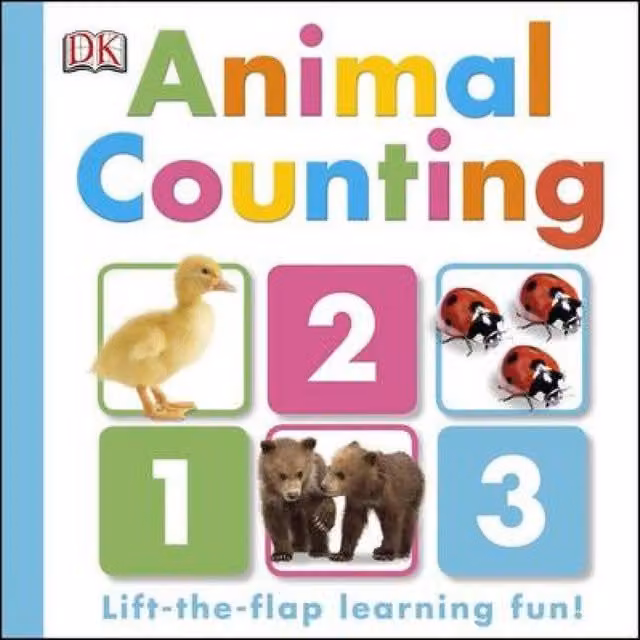 DK Animal Counting Board Book, Multicolour