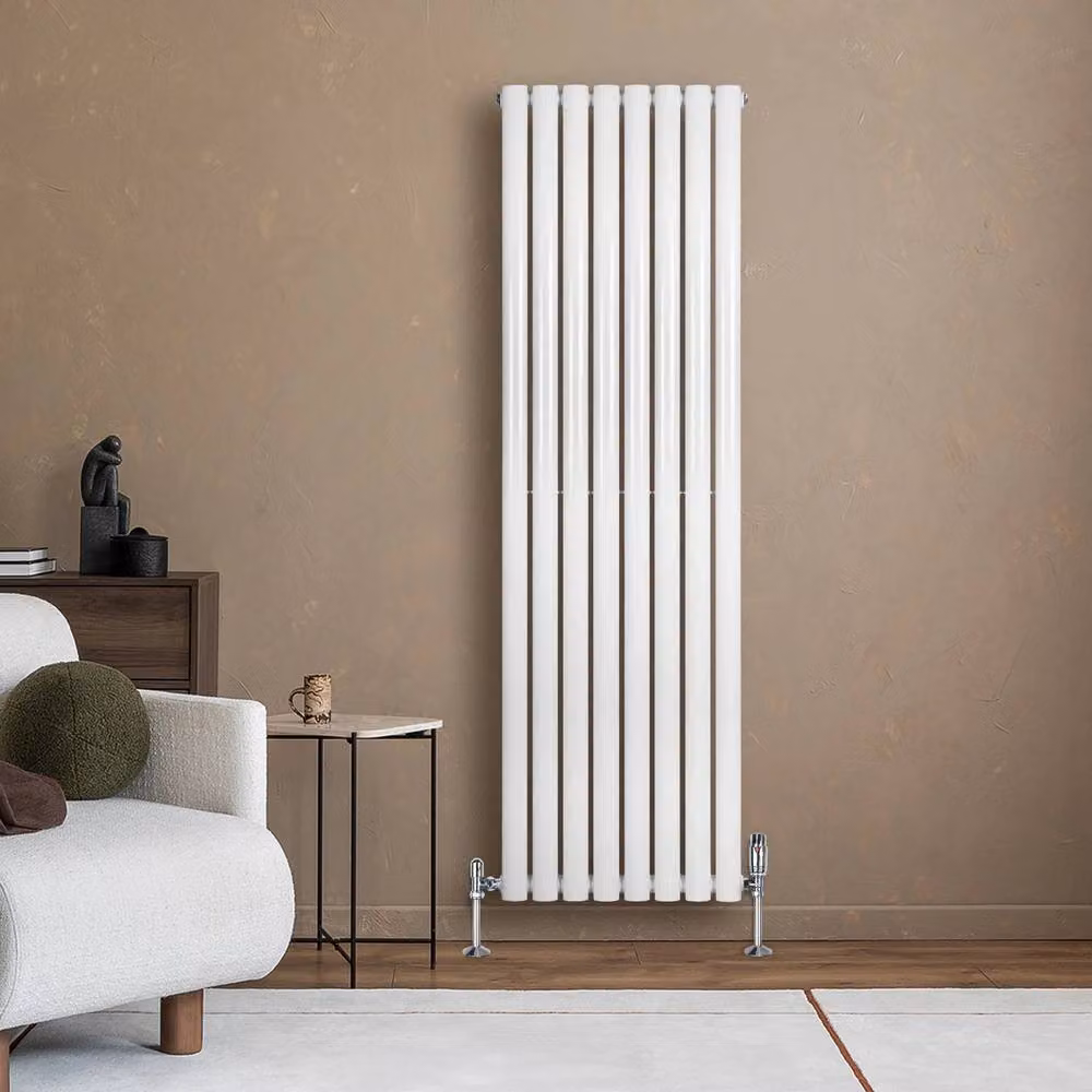 Monstershop Oval Single Column Radiator in White, H 160 cm x W 48 cm – 2