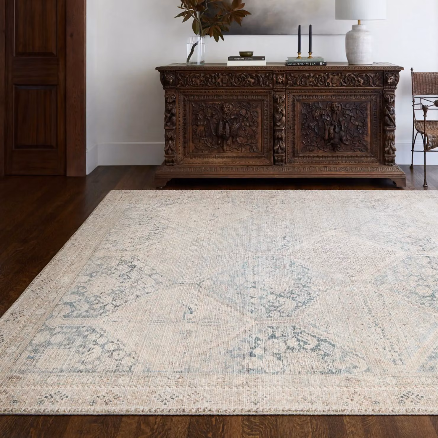Livabliss Marlene Traditional Boho Living and Dining Rug in Green and Beige, W: 160 cm, D: 210 cm – 3
