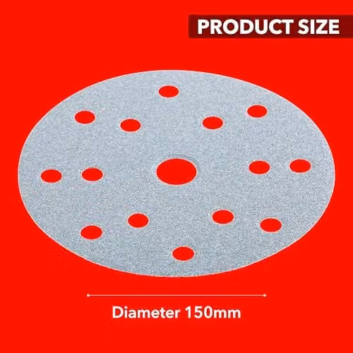 Flex Xtreme Universal Sandpaper Discs for Random Orbital Sanders, P80 Grit, 150 mm, 25 Pack, Grey – 2