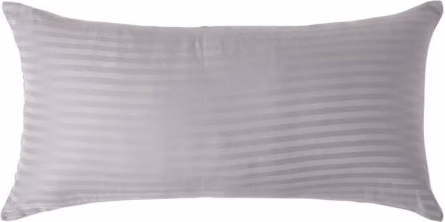 Homescapes Grey Combed Cotton Percale Pillowcase W/D/H: 80 x 40 cm