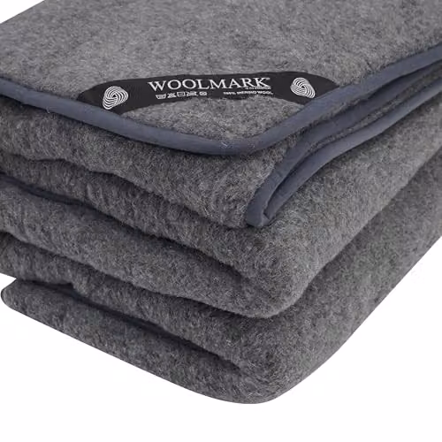 Simply Sheepskin Natural Merino Wool Quilt, Grey, W/D/H: 240 x 200 x 3 cm – 4